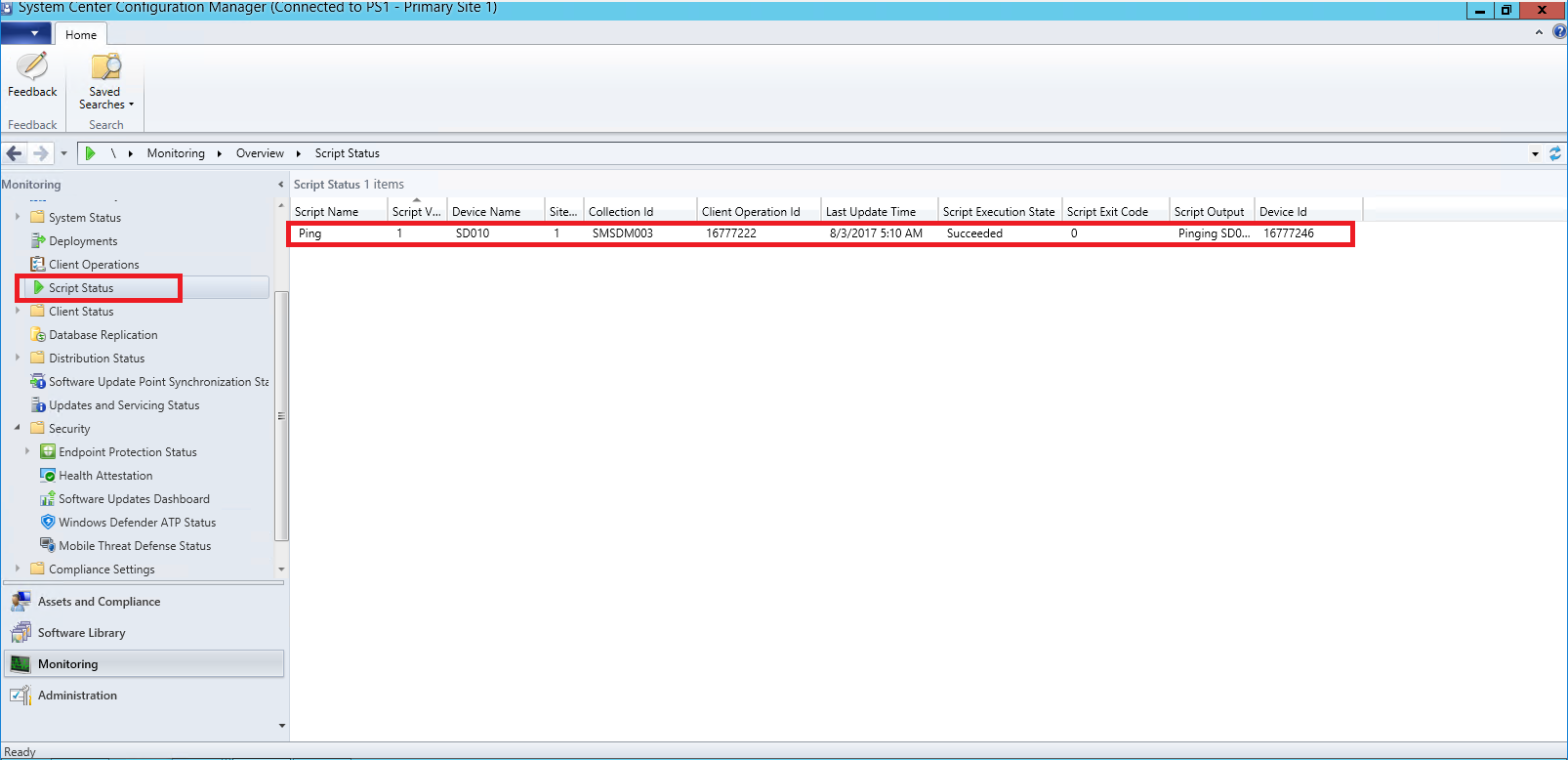 netxms console execute script